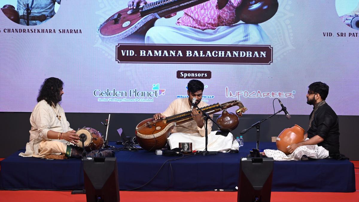 Ramana Balachandhran’s performance was a blend of technique and expertise